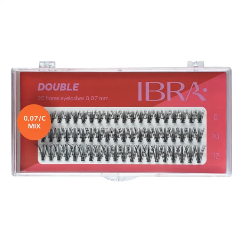 IBRA – DOUBLE FLARE EYELASH KNOT FREE – MIX