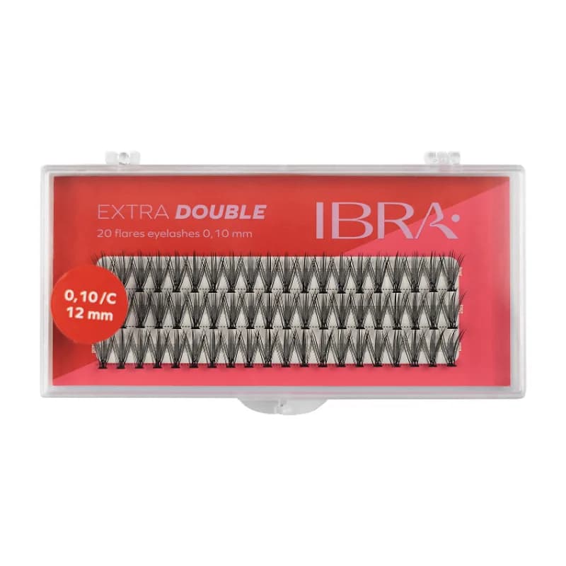 IBRA – EXTRA DOUBLE FLARE EYELASH KNOT FREE – 12mm